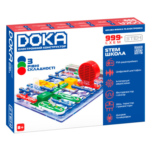 Електронний конструктор Doka 999+ схем (D70708)