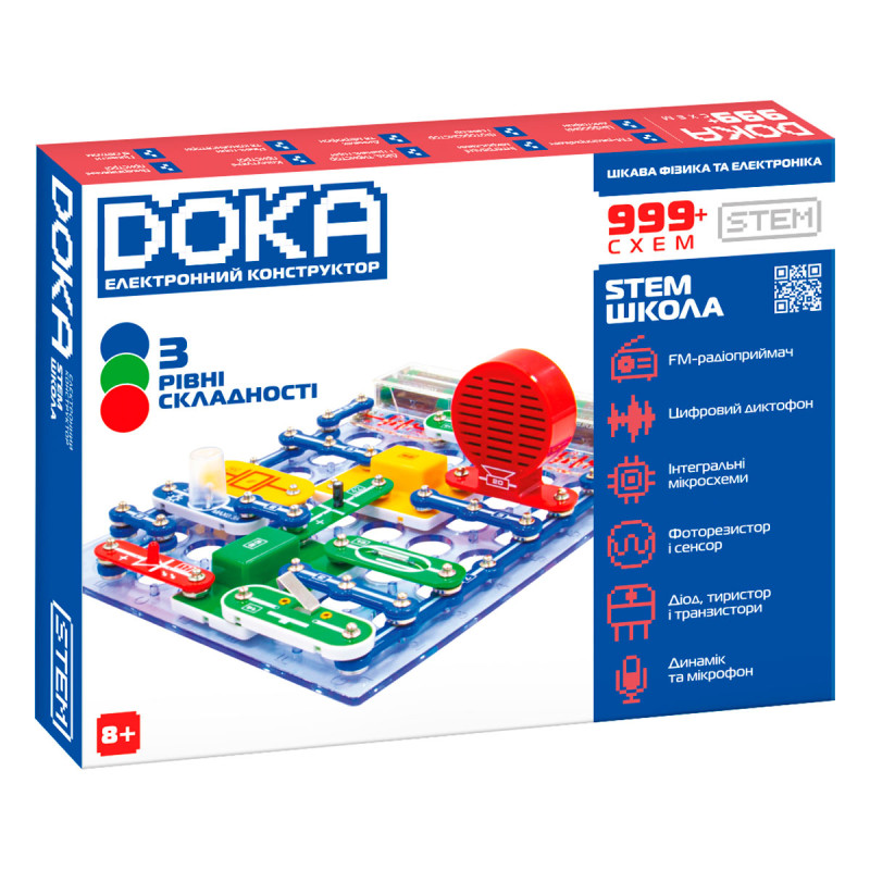Електронний конструктор Doka 999+ схем (D70708)