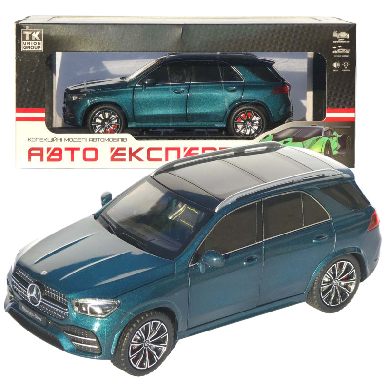 Машинка метал Mercedes-Benz GLE-Class АвтоЕксперт зелена 1:24 відкр двері капот багажник (1841-12)