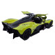 Машинка метал Aston Martin Valkyrie Астон Мартін зелена 1:32 світло звук 16*7,5*4см (31614)