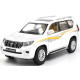 Іграшкова машинка металева Toyota Land Cruiser Prado Автопром Тойота джип 1:24, біла, 20*7*8 см, (68270)