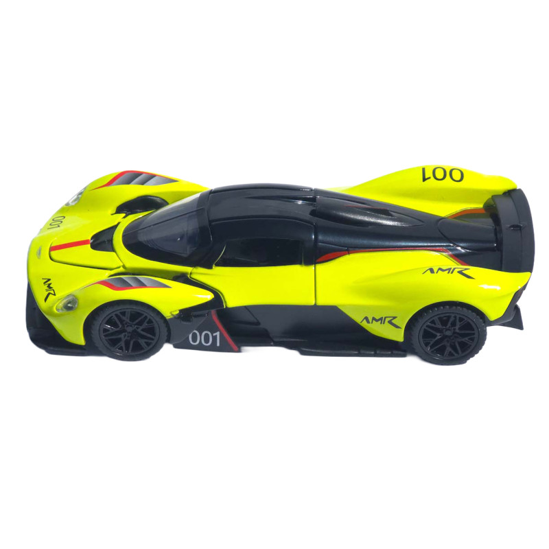 Машинка метал Aston Martin Valkyrie АвтоЕксперт жовта 1:32 звук світло 15*6*4 см (L-0508-85)