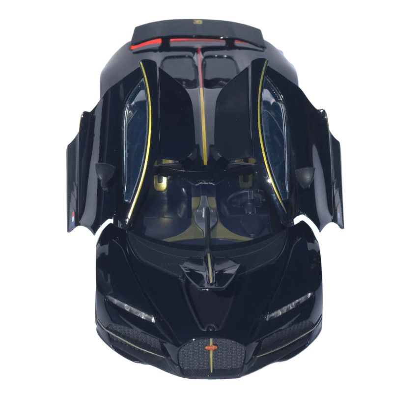 Машинка метал Bugatti Chiron АвтоЕксперт 1:24 чорна звук світло інерція 20,5*10*5,5 см (G6601-52)