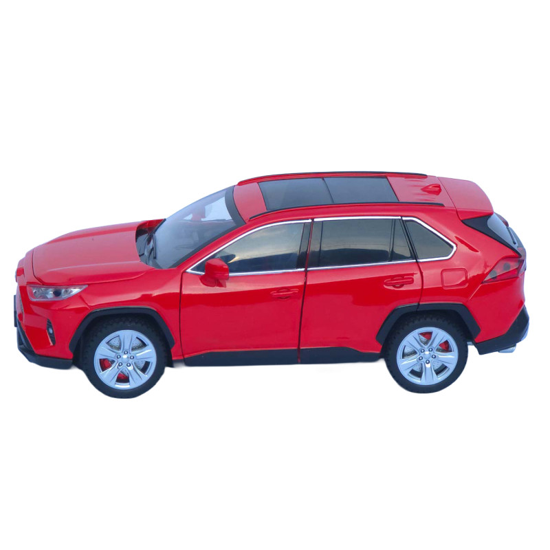 Машинка метал Toyota RAV4 АвтоСвіт червона 1:24 світло звук інерція 20*9,5*7,5 см (АР-2008)