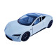 Машинка матал Tesla Roadster Тесла біла електро зарядка 1:24 звук світло 17*6,5*4,5см (RS-03612)