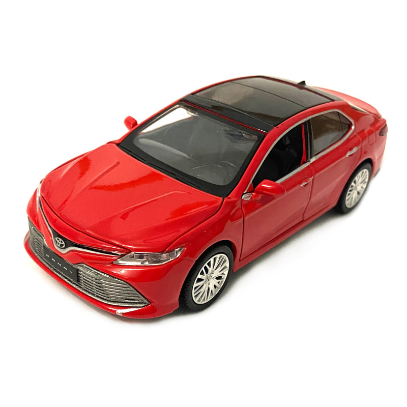 Машинка іграшкова металева Toyota Camry 70 Автопром Тойота кемрі, червоний, світ, звук, відкр. двері, баг., капот 14,5*5,5*4 см (68459)