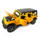 Іграшкова машинка металева Jeep Wrangler Unlimited Rubicon, Джип, жовтий, звук, світло, інерція, откр двері, капот, Автоексперт, 1:32,15*7*5,5см (ТК-11213/43560)