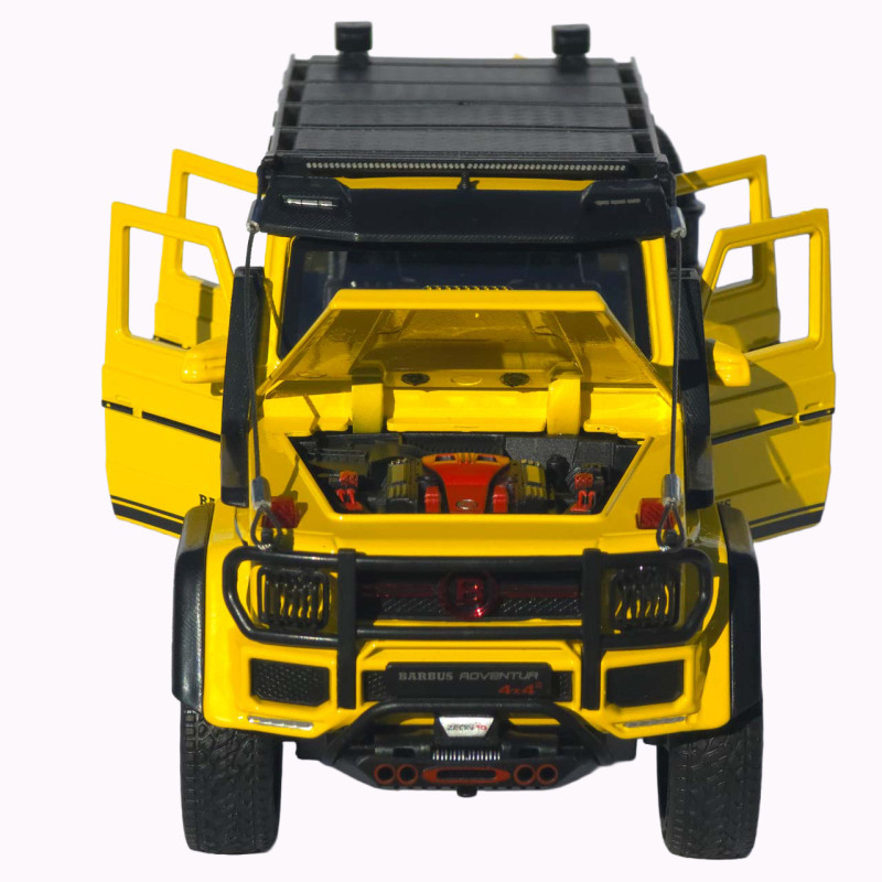 Машинка метал Brabus 800 Adventure XLP АвтоЕксперт жовта 1:24 звук світло відкр двері капот багажник (2814-25)