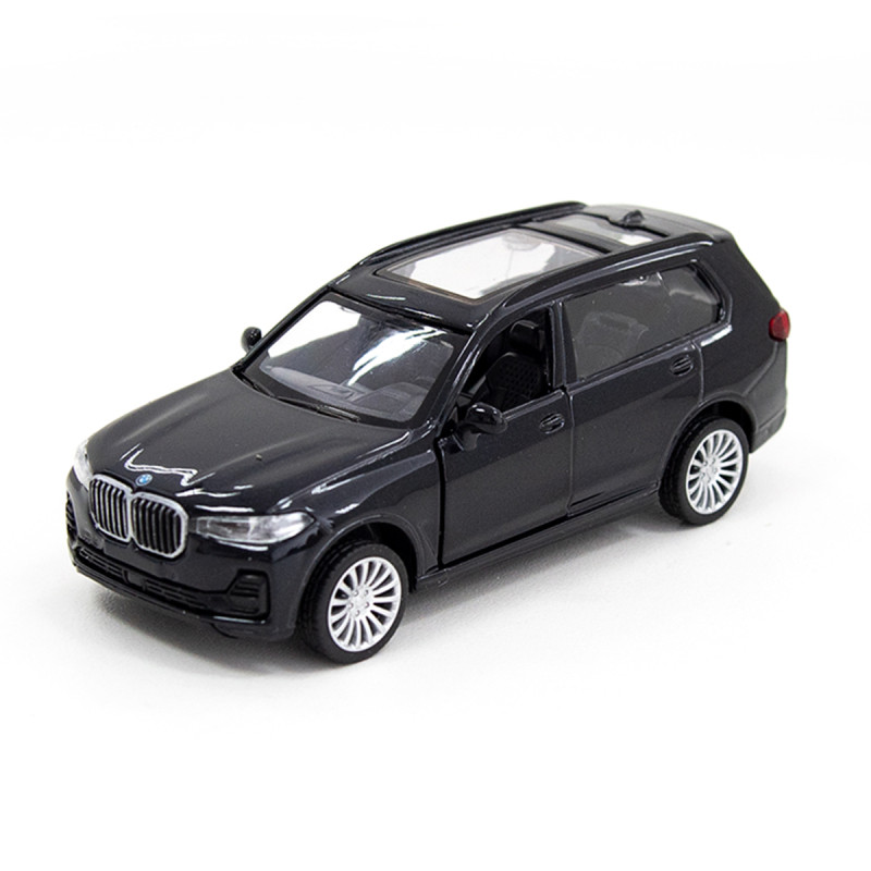 Іграшкова машинка металева BMW X7, БМВ, чорний, відкр двері, інерція, 5*11*4см (250272)