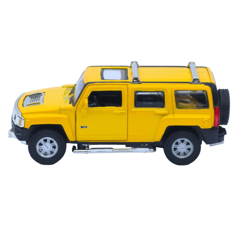 Машина метал Hummer H3 Хамер жовта 1:32 світло звук 14*6*6 см (68321)