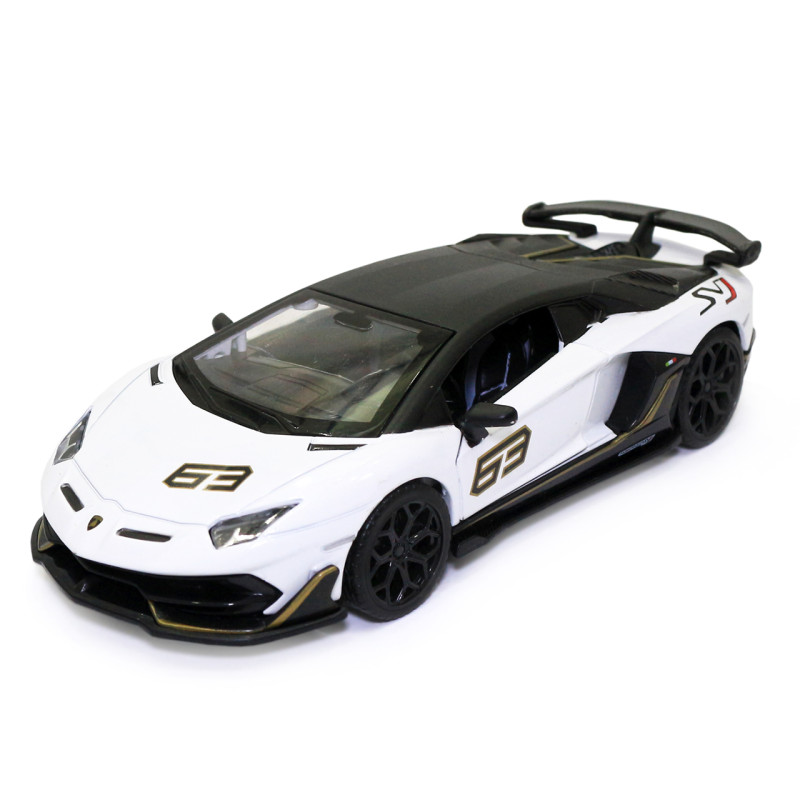Машинка ігрова Автопром "Lamborghini Aventador SJV" Ламборгіні білий 15*3*6 см (68472)