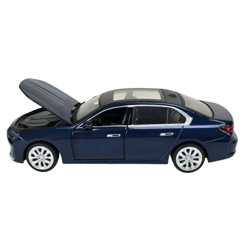 Машина металл BMW I7 БМВ синяя 1:24 свет звук 22*6,5*8см (68283A(B))