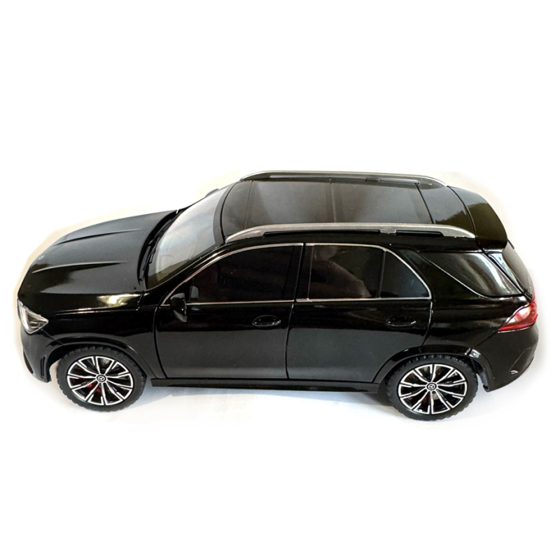 Машинка металева Mercedes-benz GLE 350 de 4MATIC Мерседес чорний Автопром 1:24 світло звук відкр двері баг капот 20*9*8см (AP7708)