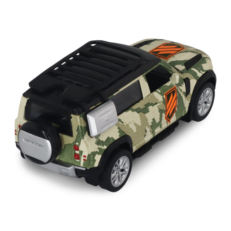 Машинка металева Шеврони Героїв 1:43 Land Rover Defender 110 3 ОШБр Ленд ровер 4*11*4см (250363M2)