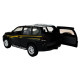 Іграшкова машинка металева Toyota Land Cruiser Prado Автопром Тойота джип 1:24, чорна, 20*7*8 см, (68270)