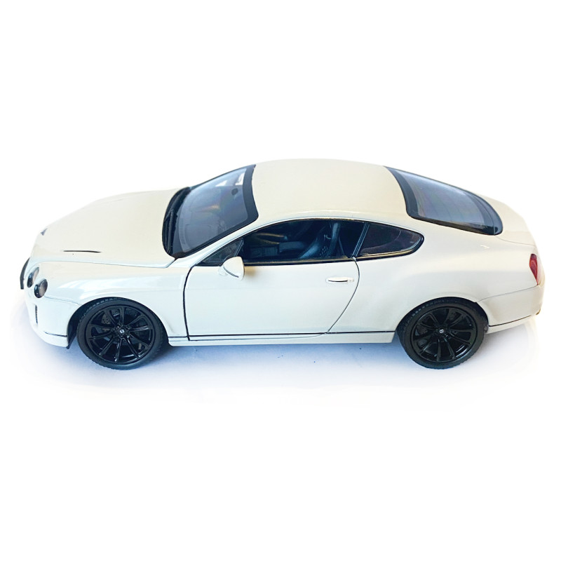 Іграшкова машинка металева WELLY 1:24 BENTLEY CONTINENTAL SUPERSPORTS, бентлі континенталь суперспорт, відкр.двері, капот, білий,19*7.5*5.5 см (24018W)