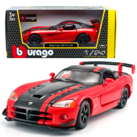 Машинка металлическая Dodge Viper Srt10 Acr Додж 1:24 красная 18*9*6см (18-22114)