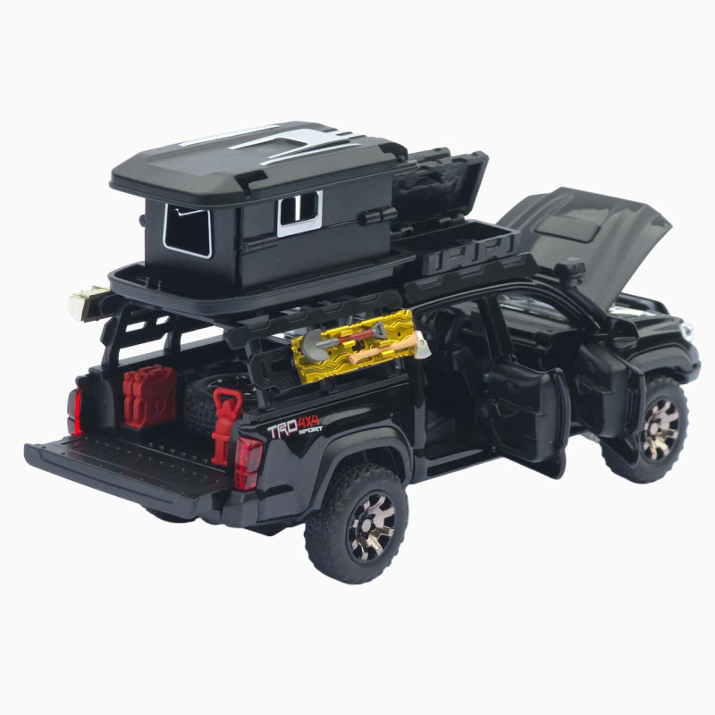 Машинка метал Toyota Tacoma TRD Pro АвтоЕксперт чорна 1:32 звук світло інерція (ТК-9415)