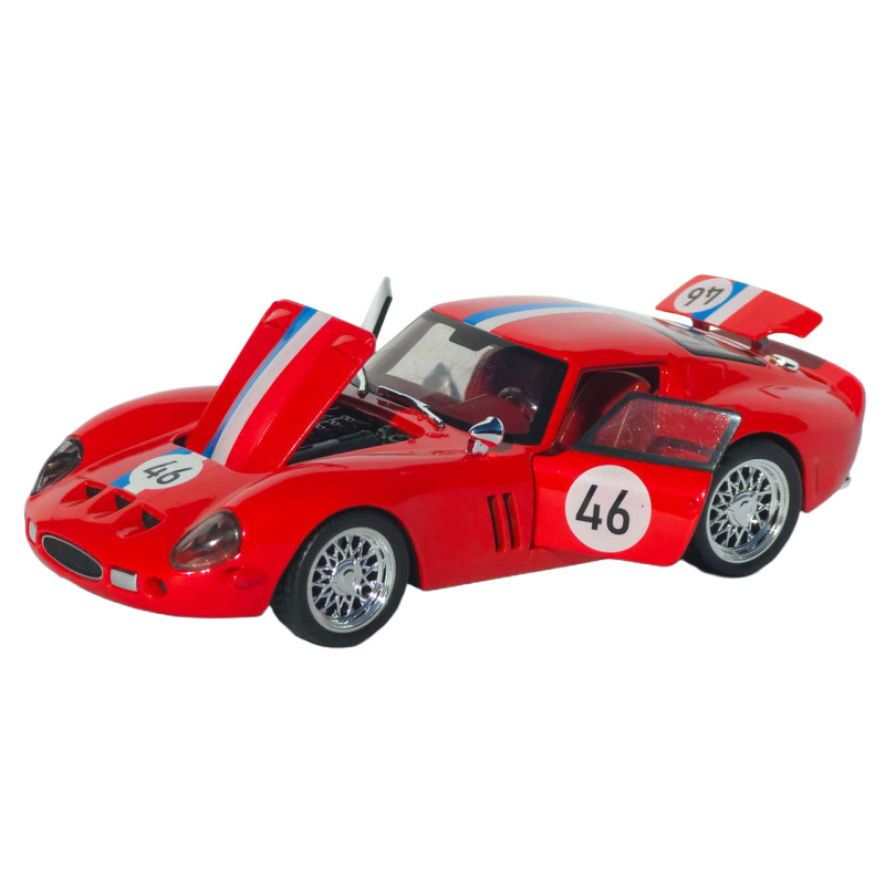 Машинка метал Ferrari 250 GTO червона 1:32 світло звук інерція відч двері капот багажник (TK-42580)
