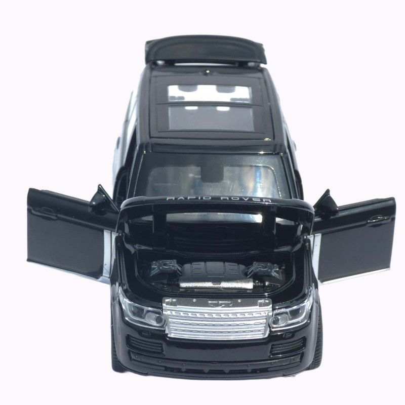 Машинка метал Range Rover Vogue АвтоЕксперт чорна 1:32 звук світло відкриваються двері капот багажник (72655)