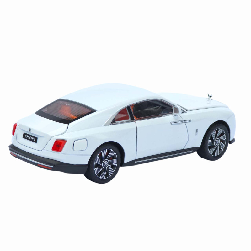 Машинка металева Rolls-Royce Spectre білий 1:24 світло звук відкр двері капот багажник (1416-28)