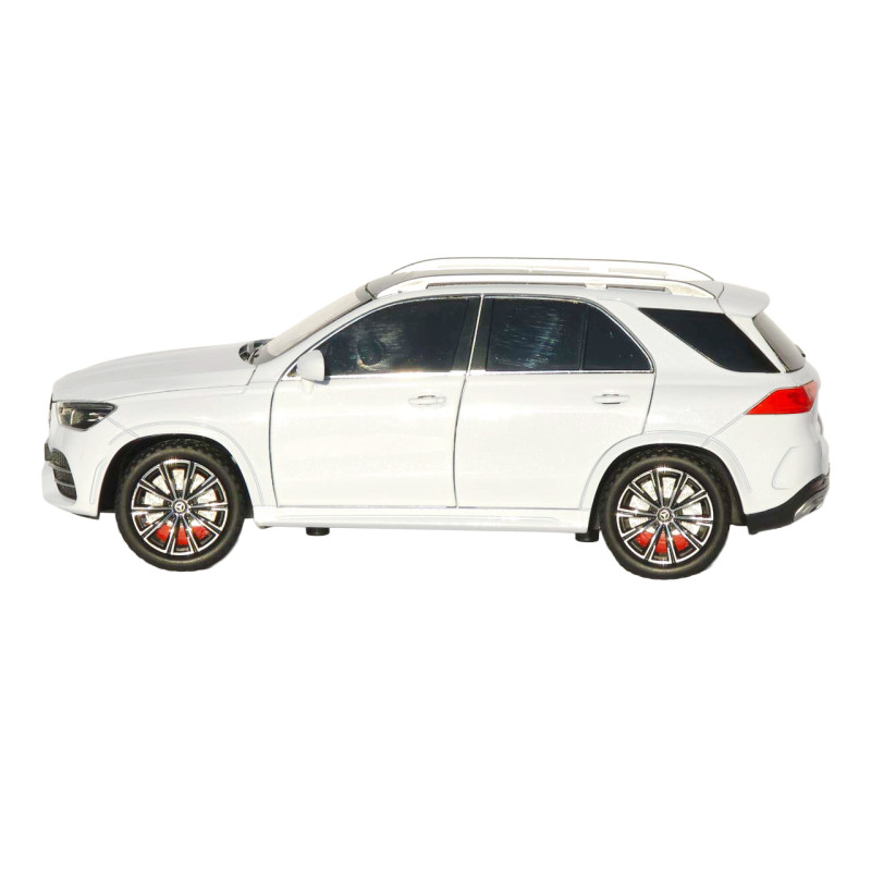 Машинка метал Mercedes-Benz GLE-Class АвтоЕксперт біла 1:24 відкр двері капот багажник (1841-12)