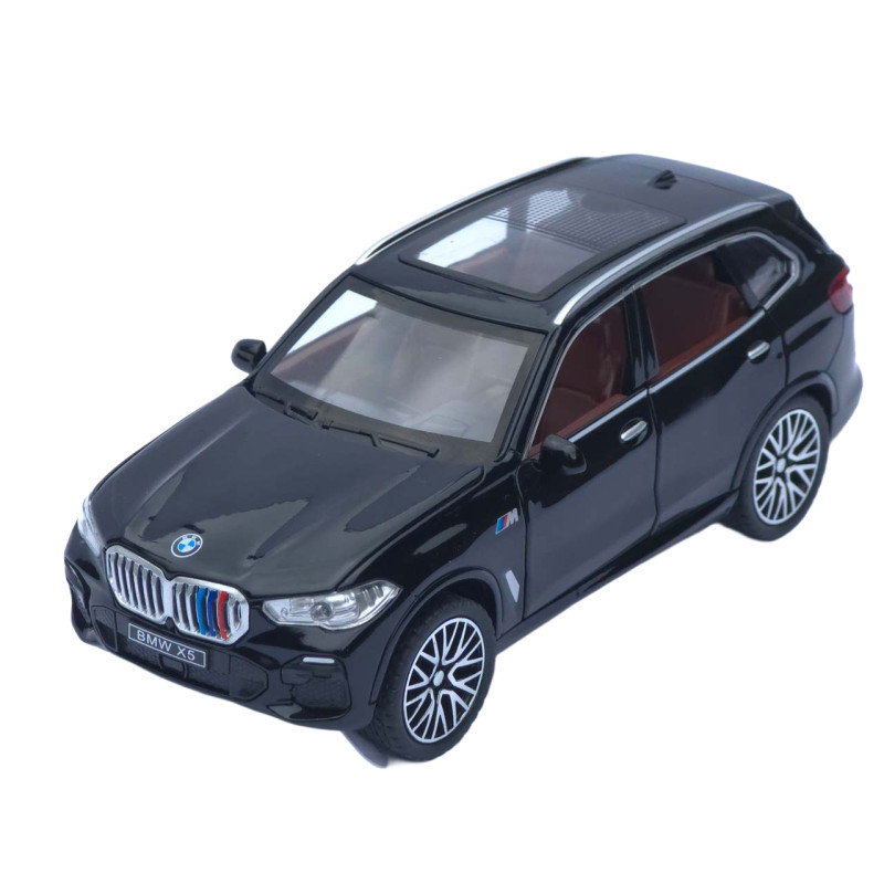 Машинка метал BMW X5 АвтоСвіт чорна 1:32 звук світло інерція 16*7,5*6,5 см (AP-1755)