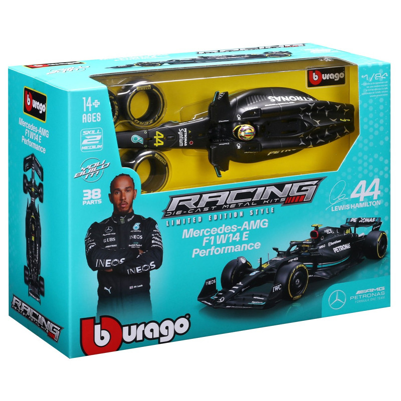 Авто-конструктор - Mercedes-AMG F1 W14 E Performance (2023) Bburago 1:24, 24*8*5 см (18-28510)