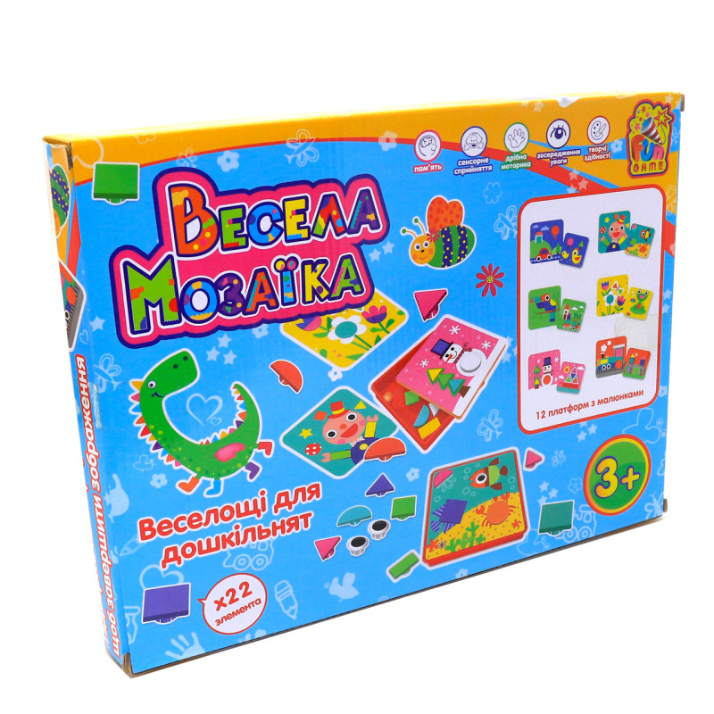 Розвиваюча мозаїка Fun game 7305 «Весела Мозаїка»