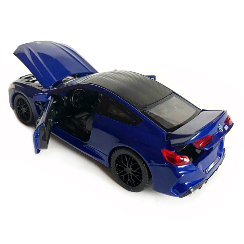 Іграшкова машинка металева BMW M8 Competition Coupe, БМВ, синя, звук, світло, інерція, откр двері, багажник, капот, Автоексперт, 1:32, 15*7*5см (ТК-12340/42212)