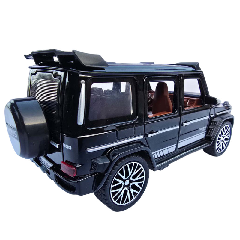 Машинка метал Mercedes-Benz Brabus Мерседес Брабус чорний 1:32 звук світло 15,5*6,8*6,5см (61600)