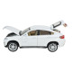 Машинка метал BMW X6 БМВ біла 1:32 світло звук відкр двері 15*6*5,5 см (68311)