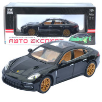Машинка метал Porsche Panamera АвтоЕксперт чорна 1:24 звук світло інерція 20*7,5*6 см (3120-04)