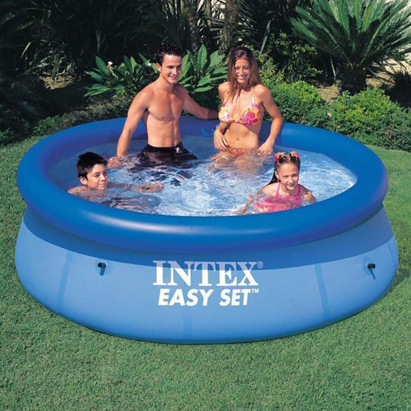 Наливний басейн Easy Set Pool Intex розмір 244х76 см об'єм 2420л вага 6,3 кг (28110)