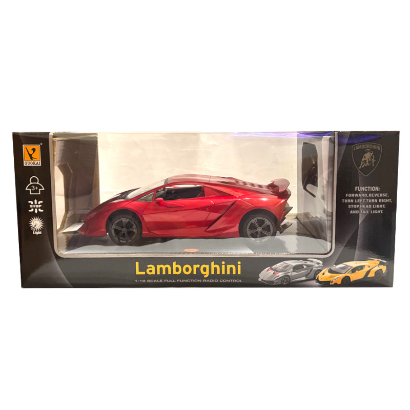 Машина на радіокеруванні Lamborghini Ламборгіні червона світло 1:18 акум 4,8V 23,5*10*7см (866-1822 B)
