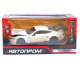 Машинка металева Ford Mustang GT3 біла 1:24 світло звук відкр двері капот 20,5*8,5*5 см (661293)