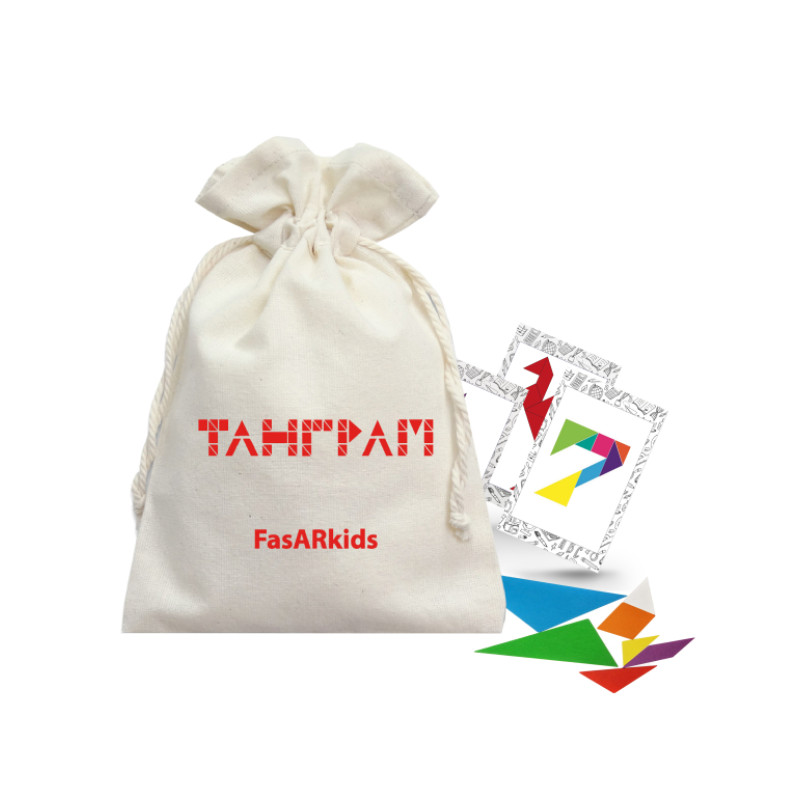 Танграм 3D Гра-головоломка, форми, фігури, FastAR kids, доповнена реальність кор. 22*15см (237233)