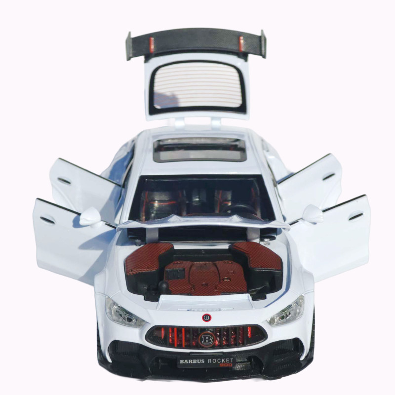 Машинка метал Brabus Rocket 900 АвтоЕксперт біла 1:24 звук світло відкр двері капот багажник (1206-15)