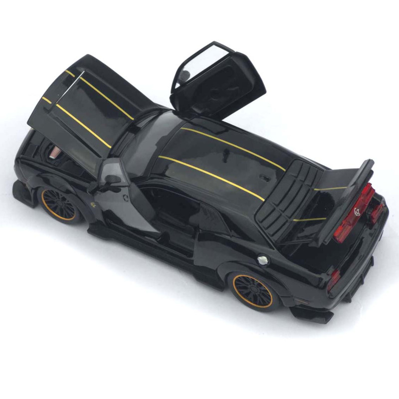Машинка метал Dodge Challenger SRT Hellcat Redeye чорна 1:32 світло звук інерція 15*6,5*4 см (TK-12200)