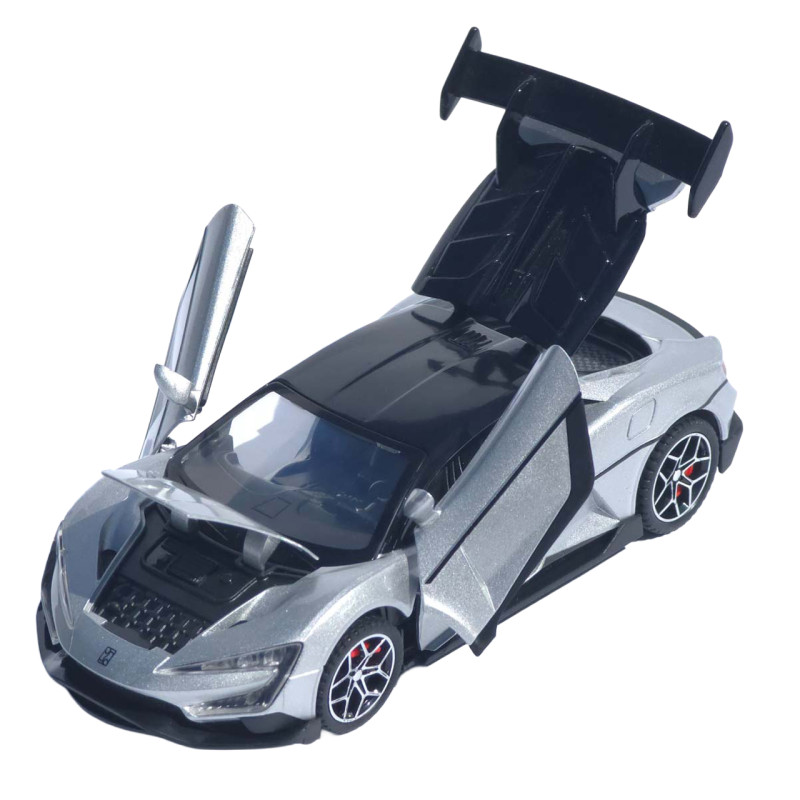 Машинка метал BYD Yangwang U9 АвтоЕксперт срібляста 1:32 світло звук 15*6*4 см (L-6440-59)