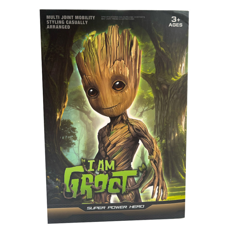 Іграшкова фігурка герой Groot Marvel Avengers Грут пластик рухливі кінцівки 29*13*8см (2205)