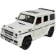 Машинка металл Mercedes-Benz G-Class Gelandewagen белая 1:24 звук свет открыв двери капот багажник (AP7717)