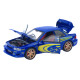 Машинка металл Subaru Impreza 22B STi (Субару Импреза) синяя 1:32 свет звук открыв двери капот багаж (TK-36180)