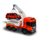 Евакуатор Scania з машинкою (світло, звук), Big Truck, TechnoDrive, 25х10х15см (6408KS)
