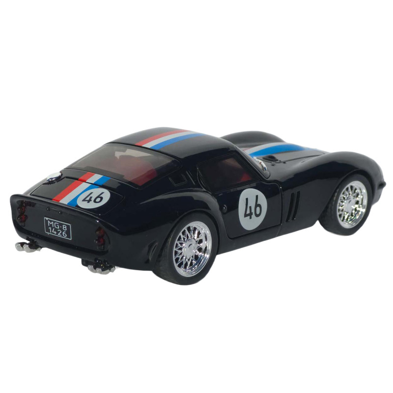 Машинка металл Ferrari 250 GTO черная 1:32 свет звук инерция откр дверь капот багажник (TK-42580)