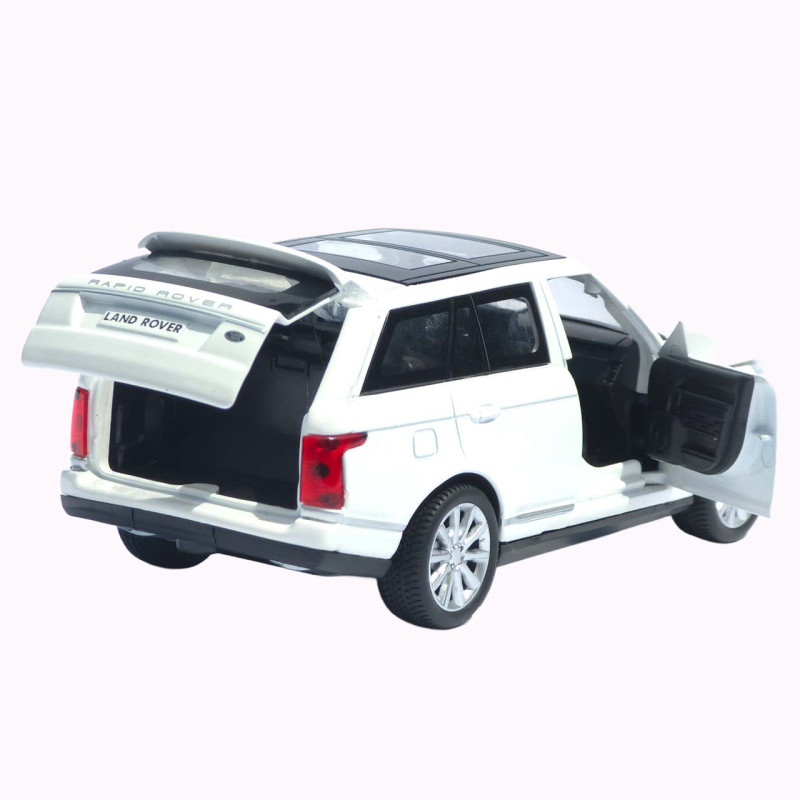 Машинка метал Range Rover Vogue АвтоЕксперт біла 1:32 звук світло відкриваються двері капот багажник (72655)