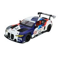Машина металл BMW M4 GT3 Sport БМВ Автопром синяя 1:24 свет звук открыв двери 21*9*5,5 см (68282A(B))