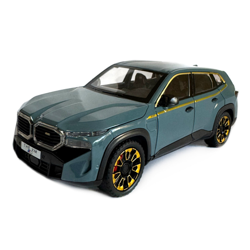 Машинка металева BMW XM БМВ зелений 1:24 світло звук відкр двері баг капот 21*9*8см (GT- 14158)