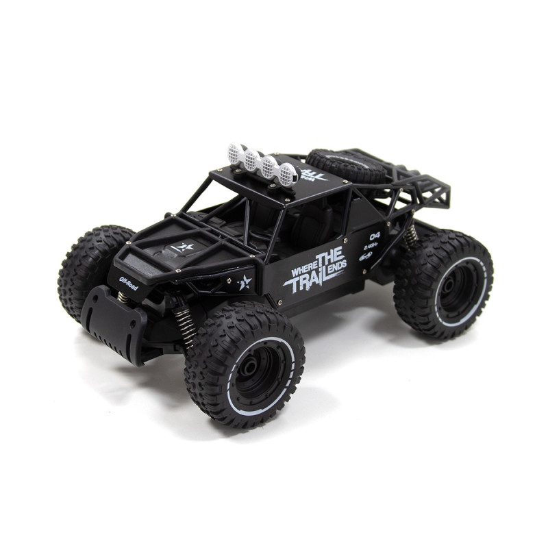 Машинка Off-road Crawler Race, черная, на радиоуправлении, черная, пульт, аккум  30х13х18см (SL-309RHMBl)