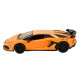Машинка металл Lamborghini Aventador SVJ Автопром оранжевая свет звук откр двери 15*6*3,5 см (68473)